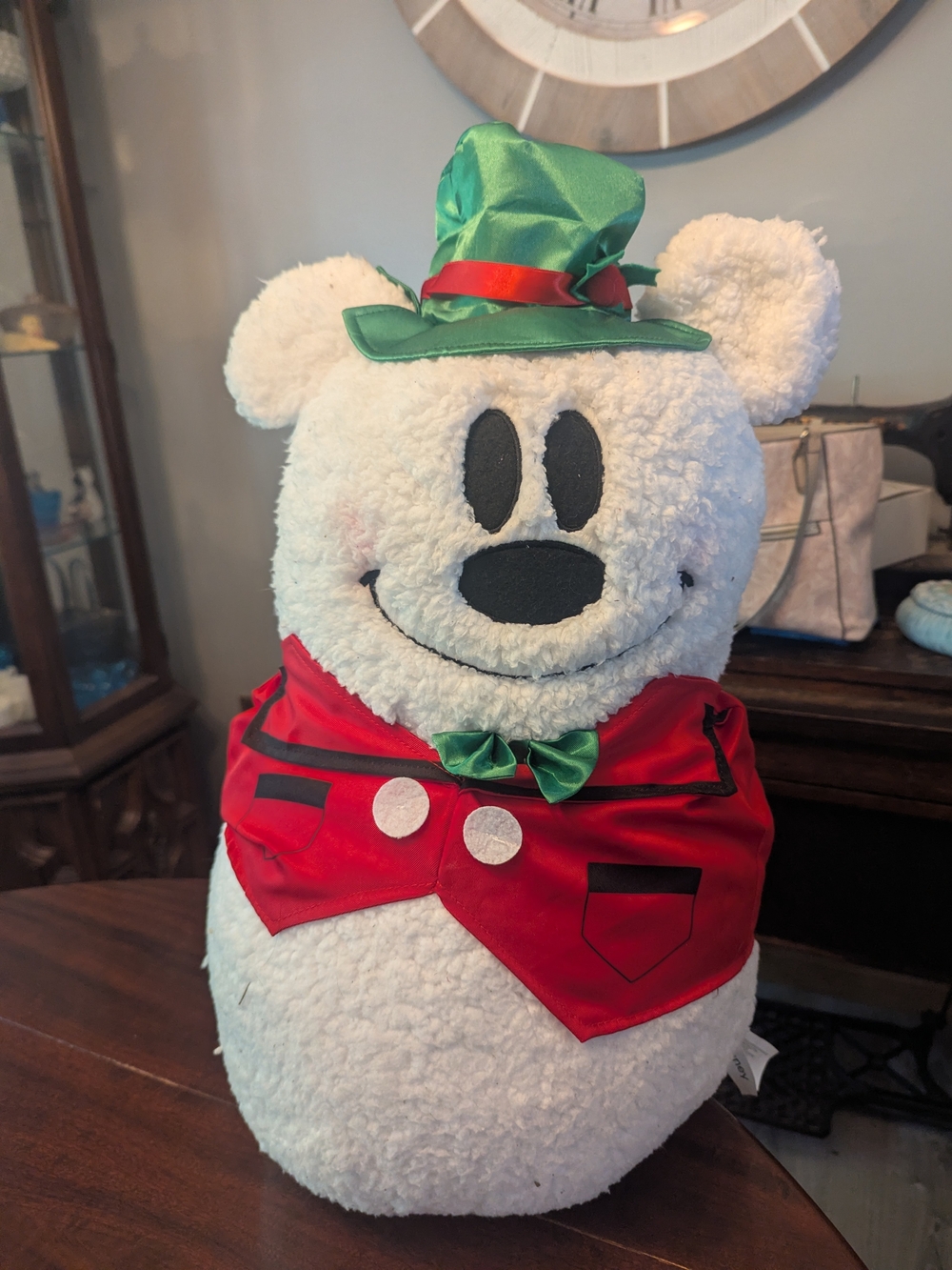 2023 Mickey Christmas Door Greeter Porch Holiday Sherpa Snowman 23 Inch